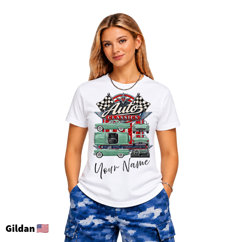 Auto Classics TBG2 Gildan SoftStyle® T-Shirt Optional Personalisation